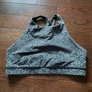 Lululemon Athletica Black and White Patterned Sports Bra